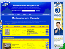 Tablet Screenshot of monteurzimmer-wuppertal.de